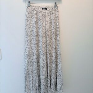 Brandy Melville Floral Tiered Maxi Skirt